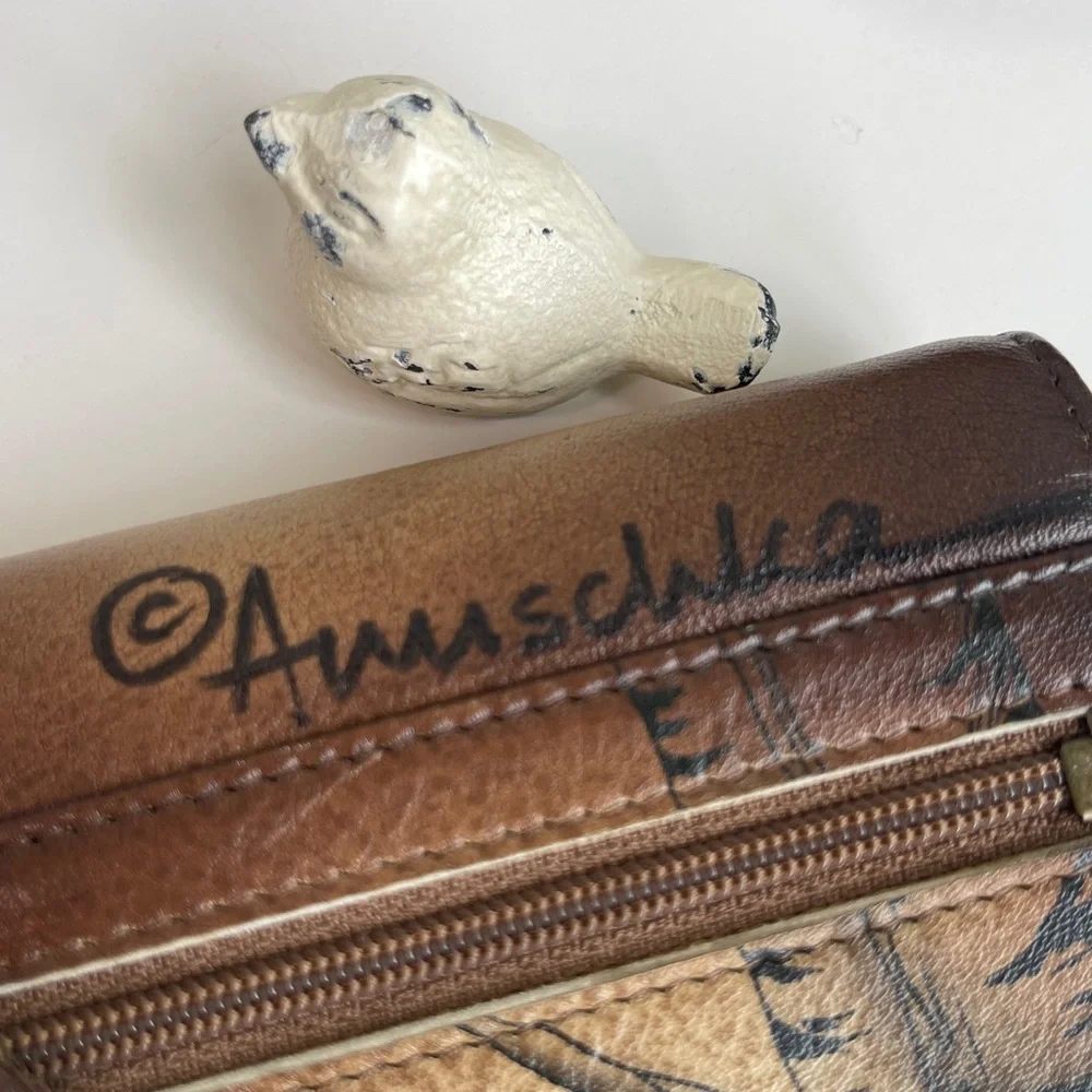 Anuschka RFID Genuine Leather Wallet Crossbody